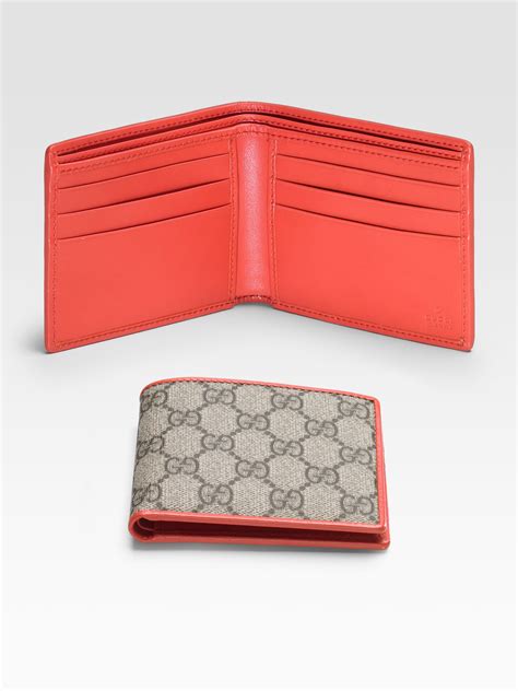 gucci red wallet for men|gucci wallet price.